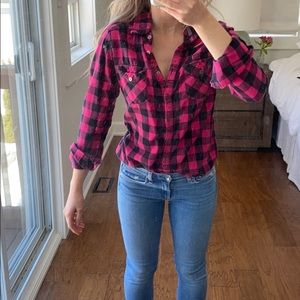 TNA button up shirt m
